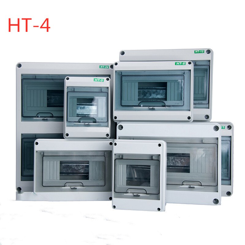 4-way household lighting distribution box MCB waterproof junction box ABS + PC