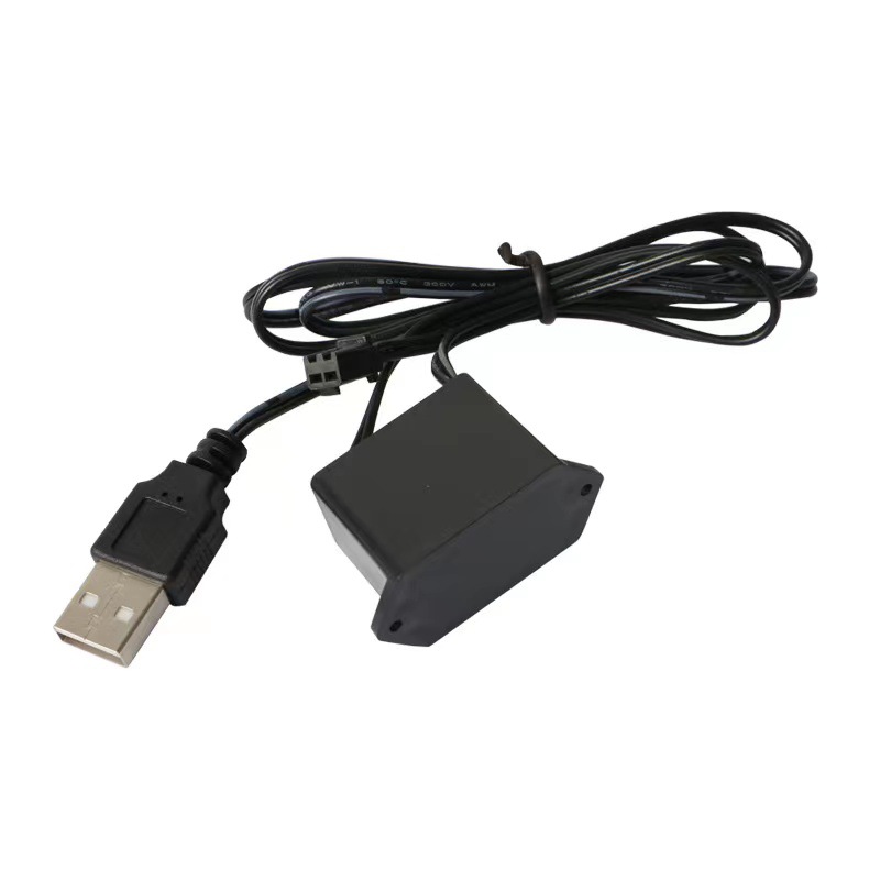 DC 12V Neon EL Wire Power Driver usb Controller for 1-10M LED EL Wire Light Inverter Supply Adapter Flexible Neon Wire Driver: Gold