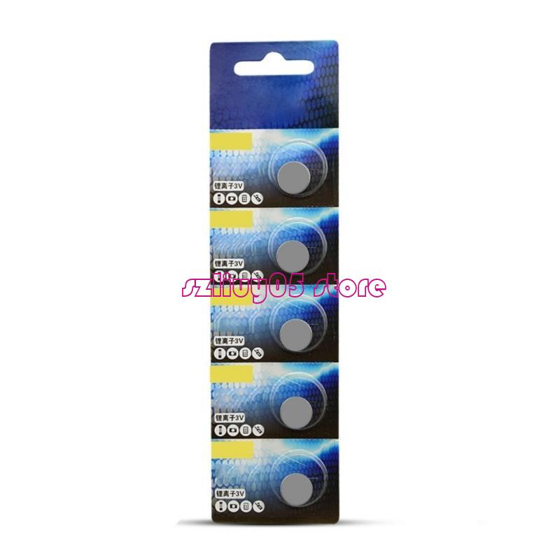 E28E 5PCS CR1225/CR1216/CR1220/CR927 3V Lithium -Knopfzellbatterien Ersetzen: Black