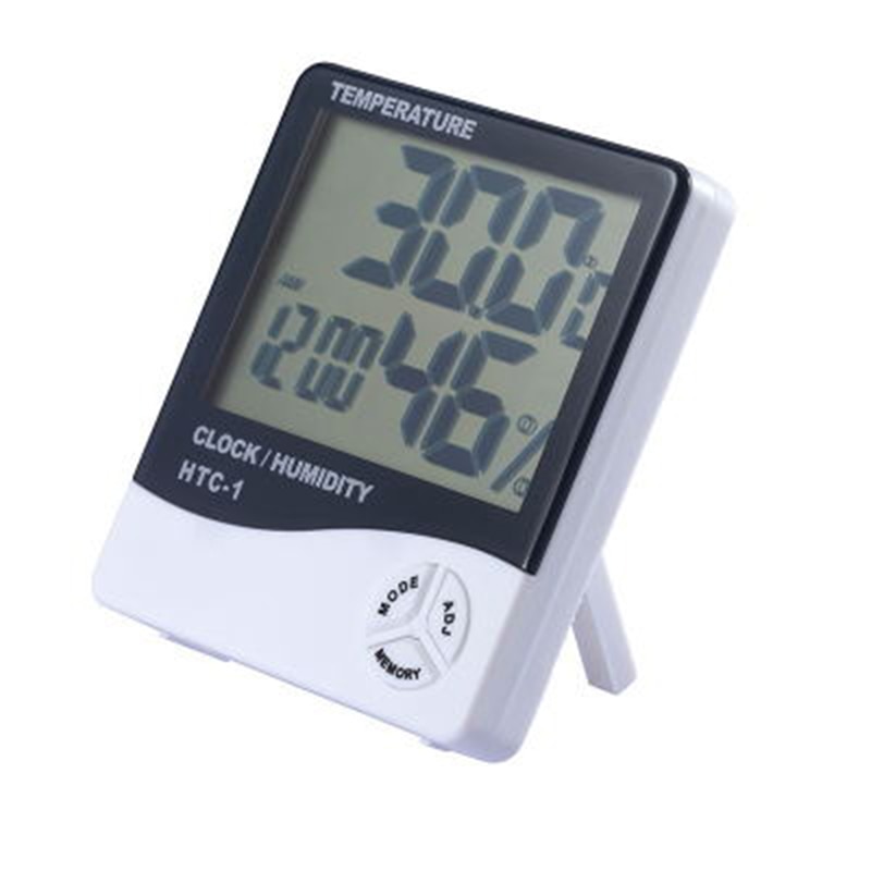 Indoor Kamer Lcd Elektronische Digitale Wekker Thermometer Temperatuur Luchtvochtigheid Vocht Meter