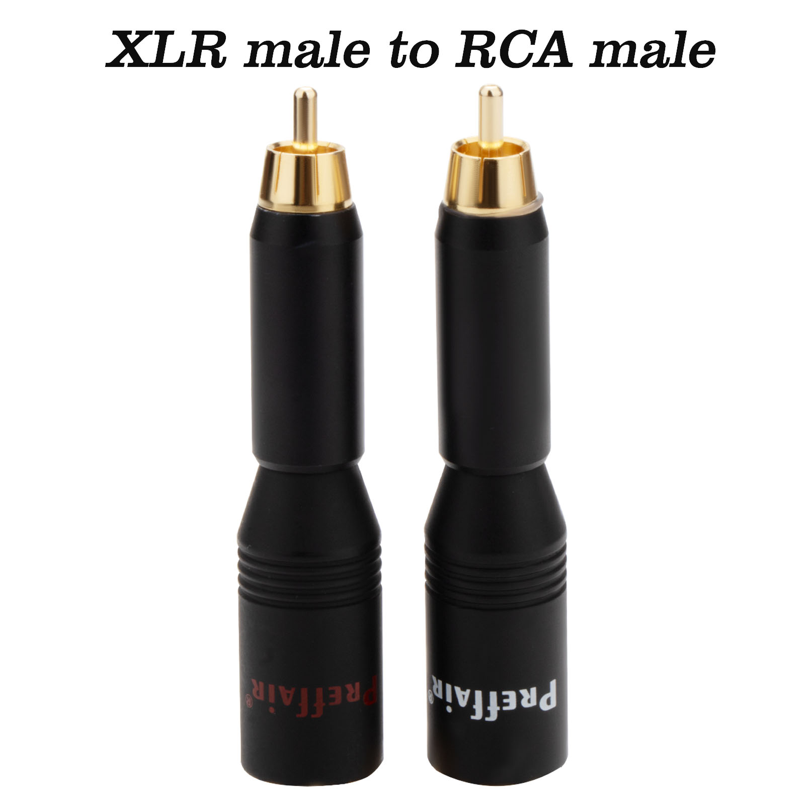 Hoge Performacn Audio Rca Mannelijk Naar Xlr Vrouwelijke Vergulde Adapter Connector Voor Versterker 2 Mannelijke 2 Vrouwelijke: WHITE