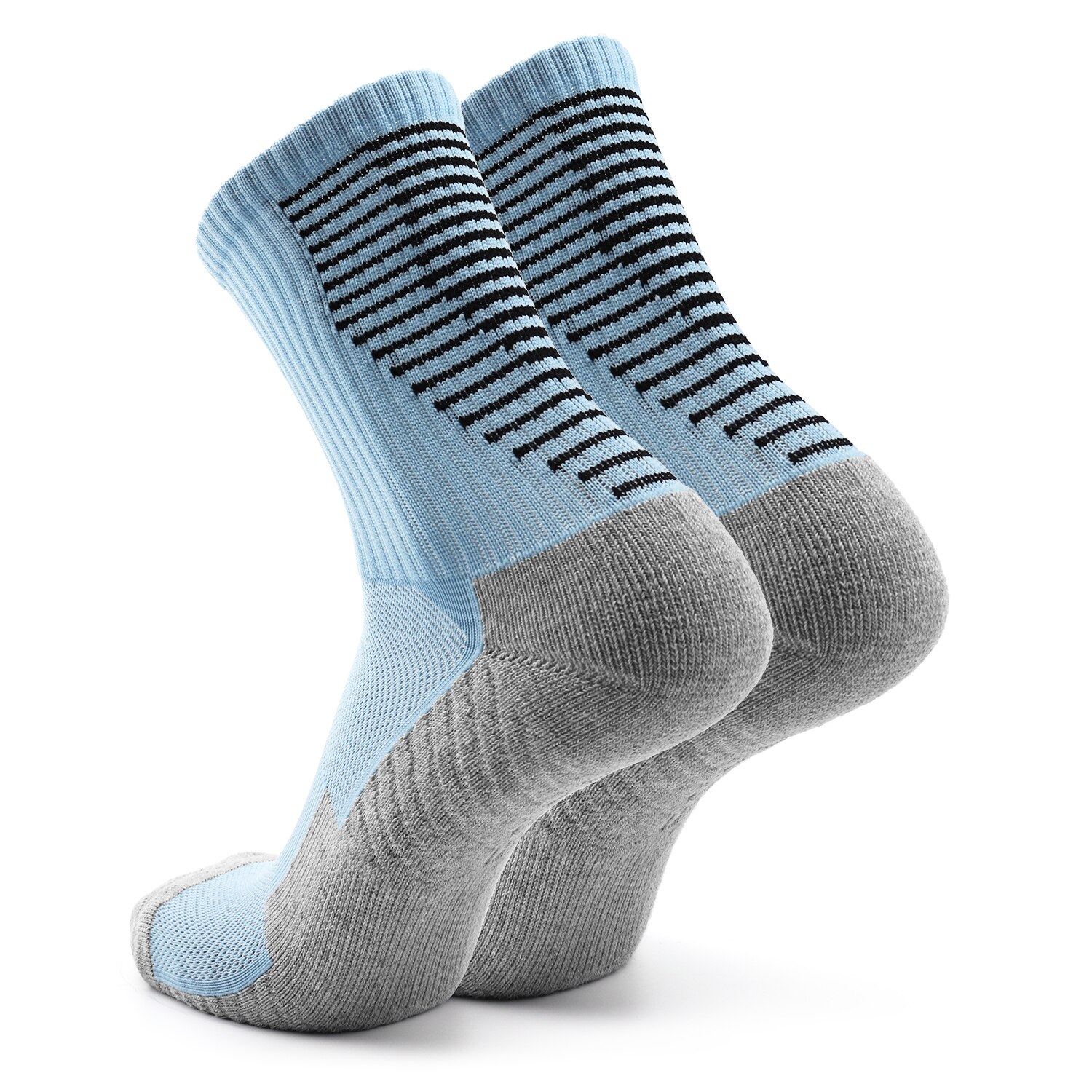 Soccer Socks Team Sports Socks Outdoor Fitness Breathable Quick Dry Socks Wear-resistant Athletic Socks Anti-skid Socks Adult: Light Blue / 1 Pair