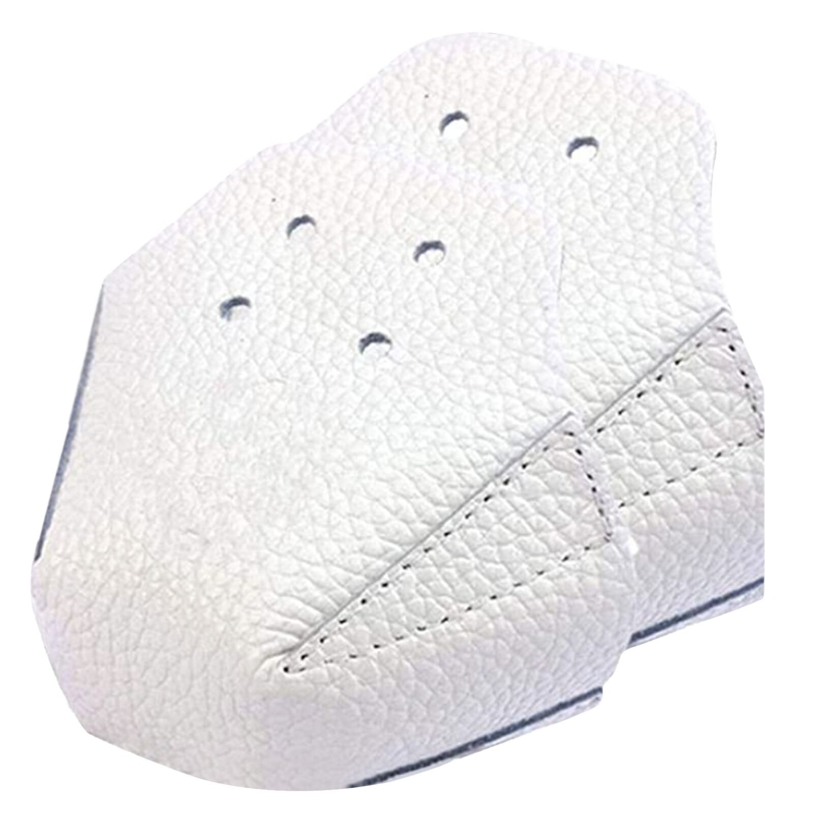 1 pçs quad roller skate toe guarda capa protetor de patinação deslizante capa dianteira acessórios feminino meninas colorido mircofiber couro: White