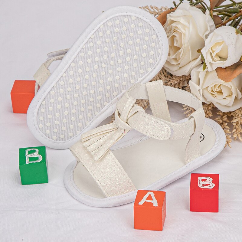 KIDSUN Neue Baby Mädchen Sadals Junge alias Bling Schuhe Baumwolle Anti-rutsch Sommer Prinzessin Erste Wanderer