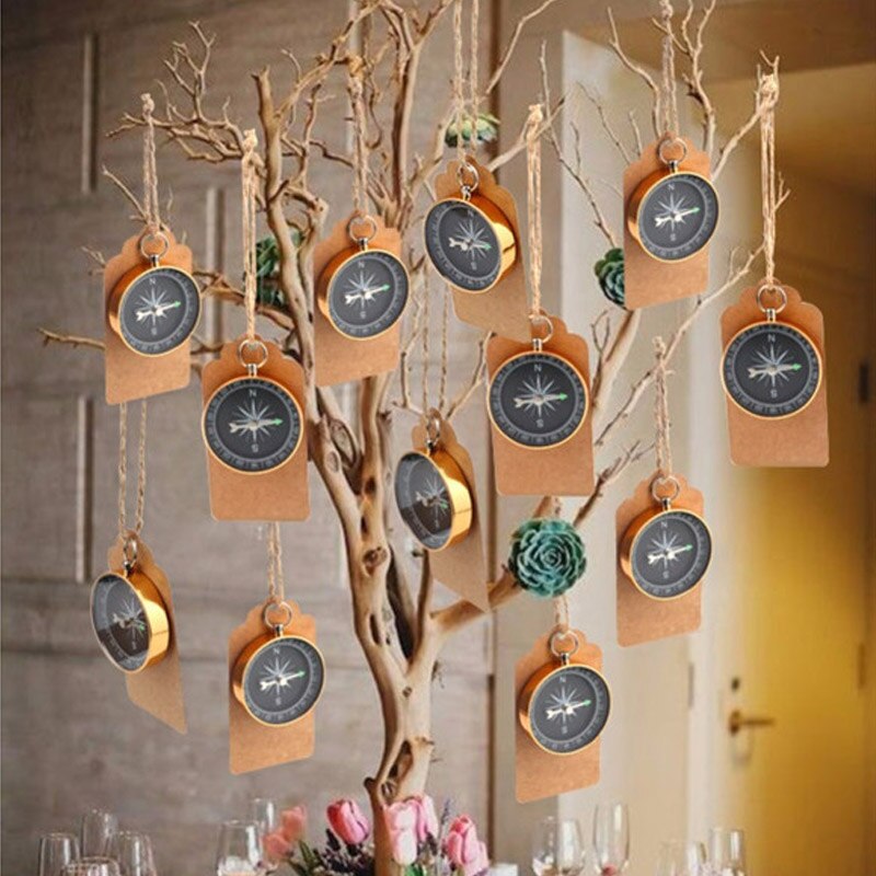 10 Pcs Guests Compass Travel Tags Labels Metal The... – Grandado