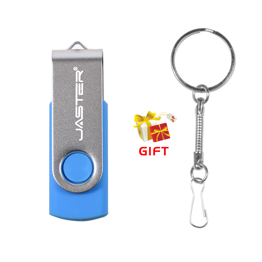JASTER Rotatable Colorful USB 2.0 Flash Drive 128GB Memory Stick 64GB Silver Clip Pen Drive 32GB U Disk 16GB 8GB: PURPLE / 32 GB