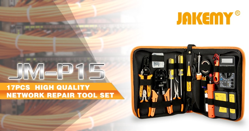 RJ45 LAN Tester Networking Repair Tool Kit RJ45 RJ11 RJ12 Network Cable Tracker Plier Crimp Crimper Plug Clamp PC