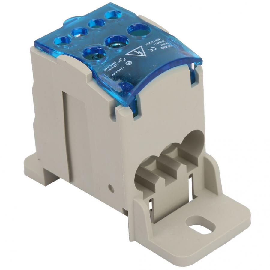 Din-rail aansluitblok verdeeldoos elektrische draadconnector universele stroomaansluitdoos