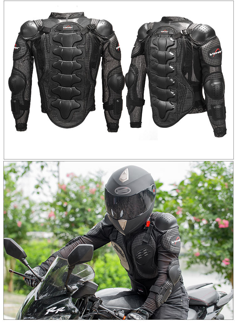 Vemar Full Body Motocross Armor Motorjacks Moto Jacket Racing Body Protector Terug Schouder Bescherm Gear Motorfiets Acce
