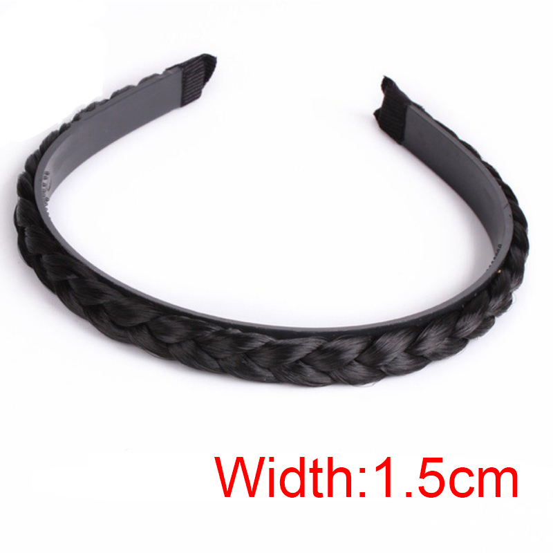 Meisjes Haarband Fishbone Gevlochten Pruik Twist Vlecht Haarband Hoofdband Haarspeld Bohemen Antislip Hoofdtooi Bridal Vrouwen Haar Accessoires: Zilver