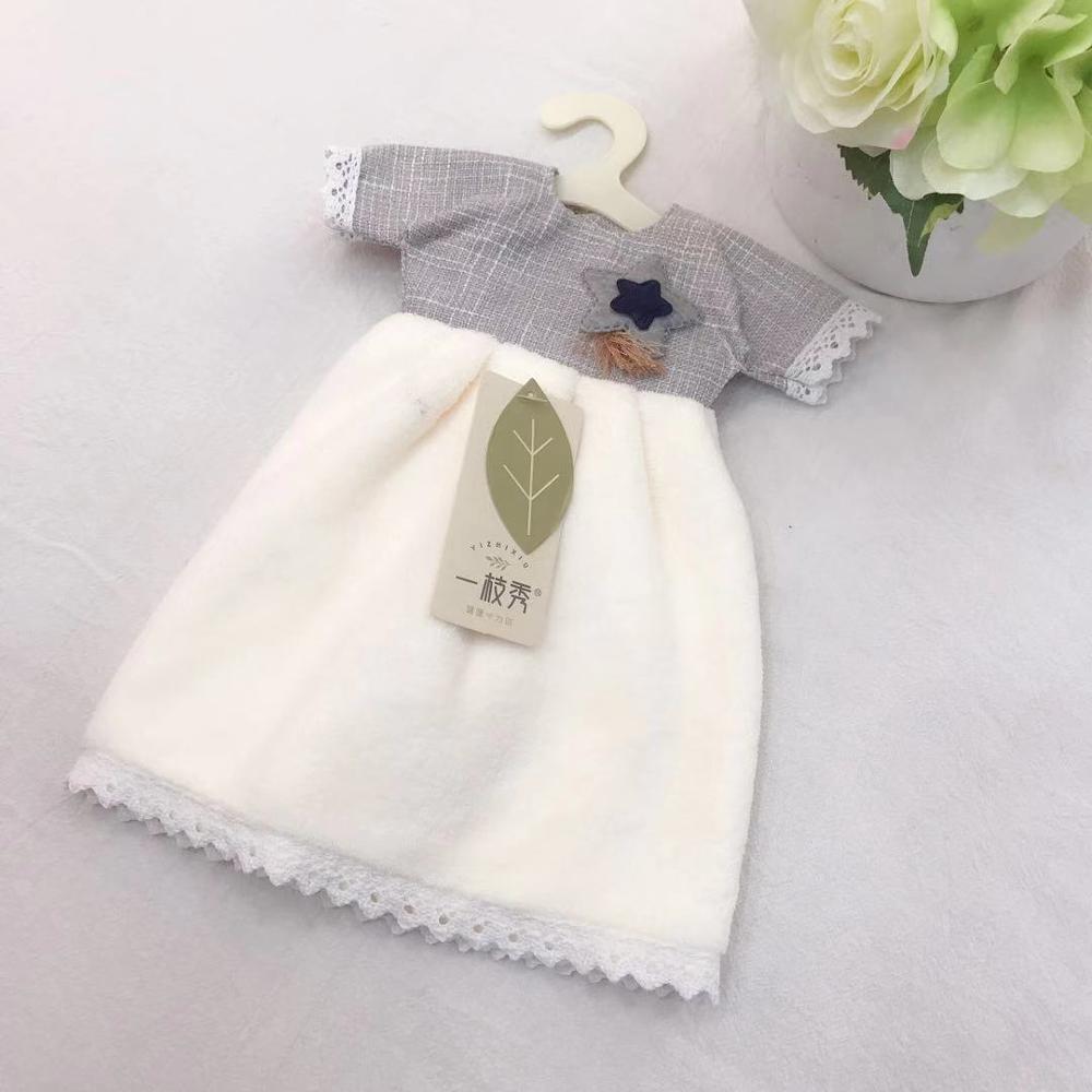 CRYSTALLOVE Lace Hanging Cloth Absorbent Cotton Kitchen Paper Towel Toilet Bathroom Cleaning Tools Household Accessories