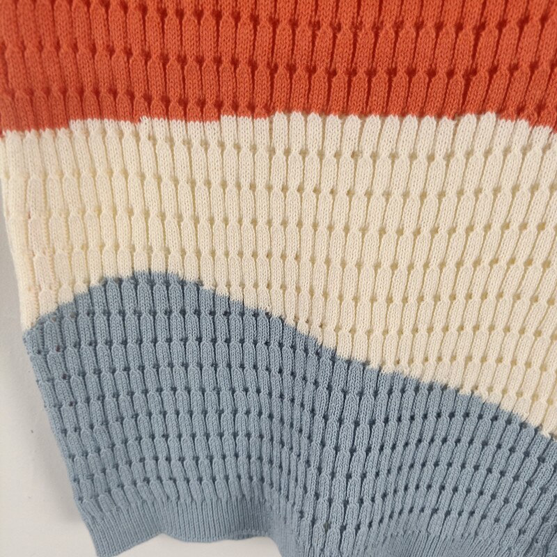 Nuovi Bambini Short-Dell'onda del manicotto del Maglione Capretti Delle Ragazze Dei Ragazzi Maglione Lavorato A Maglia di Estate di Modo Delle Ragazze Maglione RT511