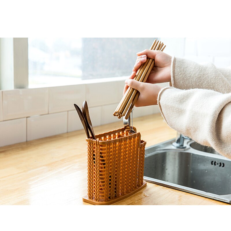 Køkken fad tørrestativ bordservice skuffe opbevaringskurv hylde fade skål spisepinde holder dræn vask organiser  k1068 b