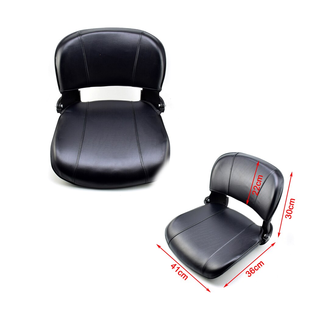 Drift trike go folding seat pude med pu læder tæthed skum behagelig til kart atv buggy bil sadel udskiftning m størrelse