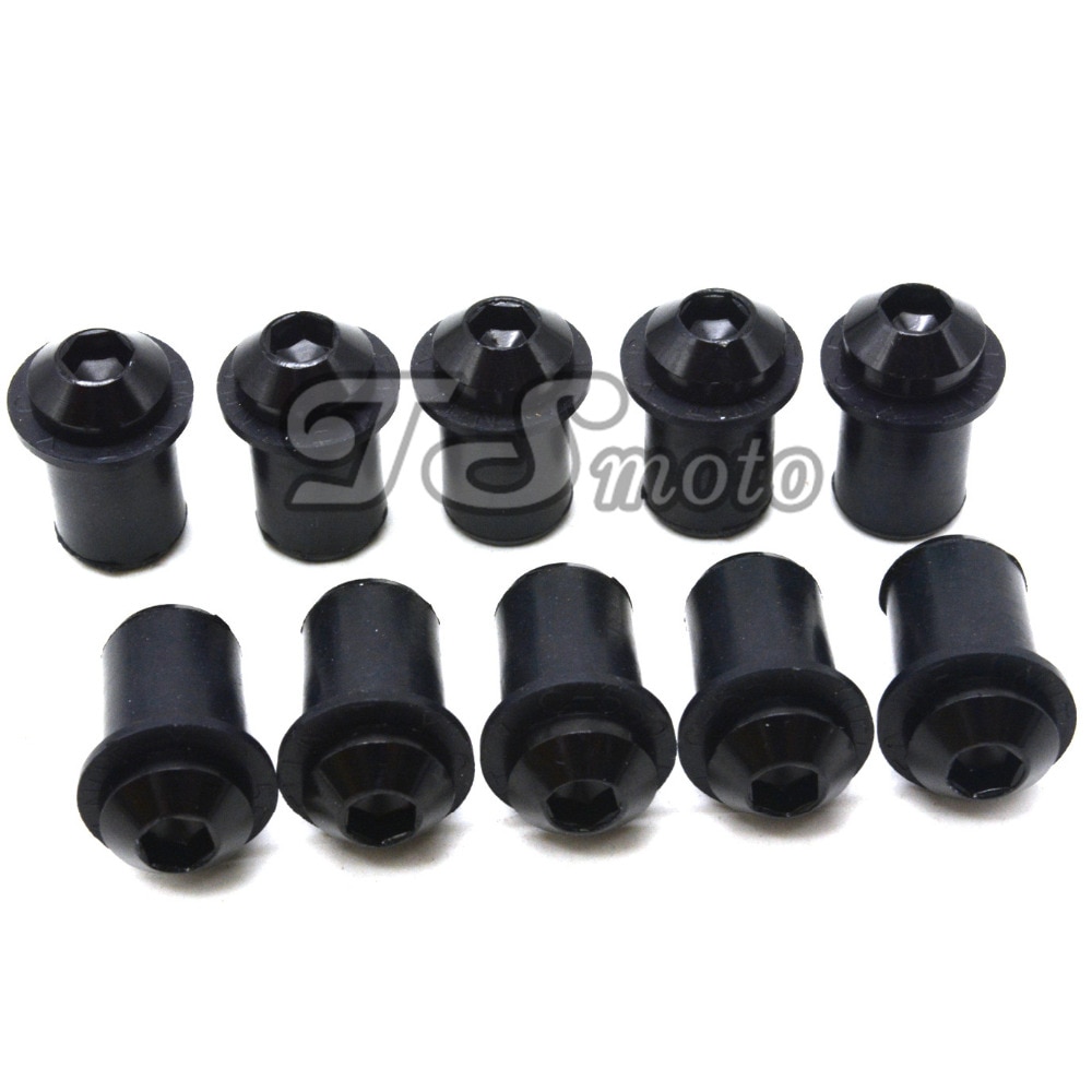 10 pcs motorcycles Accessories CNC Windshield Spike Bolts Screw M5 Nuts For BMW F800R F 800 R F 800R F800 R