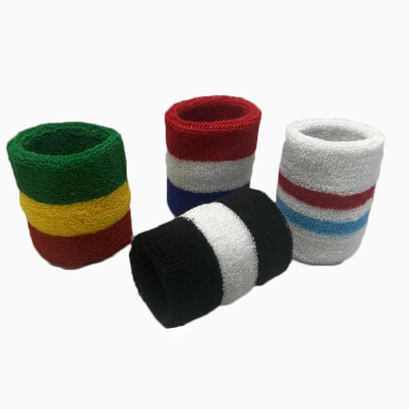 Mannen Vrouwen Sport Polsbandjes Voor Tennis Yoga Hoofdband Volleybal Pols Brace Guard Basketbal Fitness Handdoek Zweetband Head Band