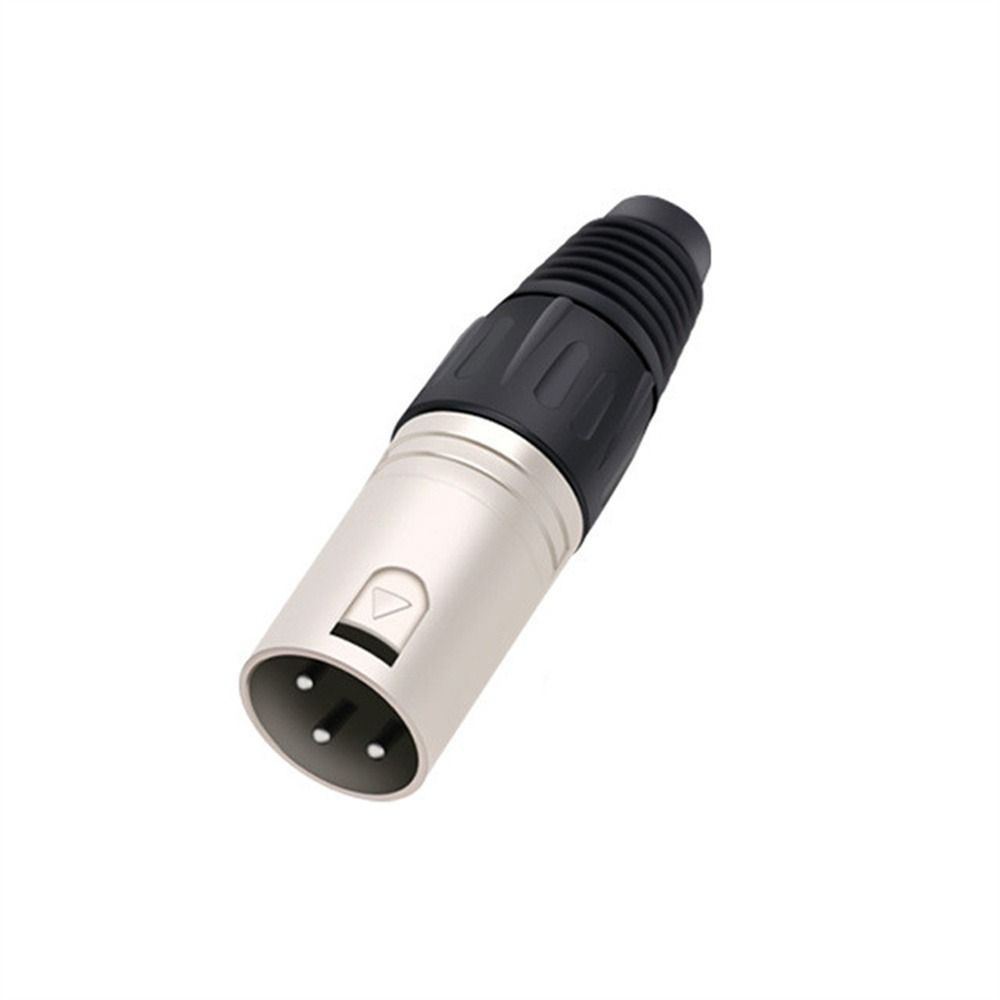 Mikrofonslangkontakt mikrofonkontakt ljudkablar kontakt 3 -stifts xlr-kontakt xlr-kabelkontakt mikrofonkabelkontakt mikrofonkontakter: Grå