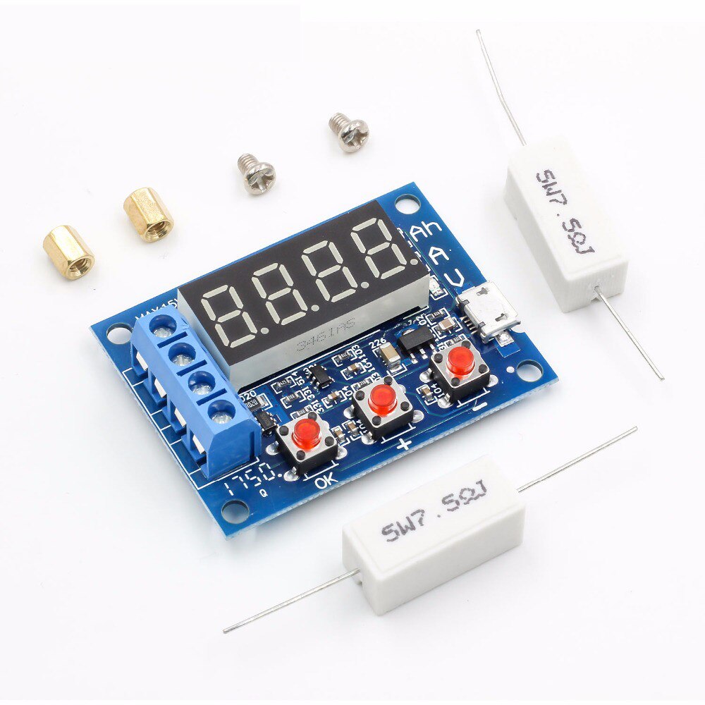 ZB2L3 Li-ion Lithium Lead-acid Battery Capacity Meter Discharge Tester Analyzer