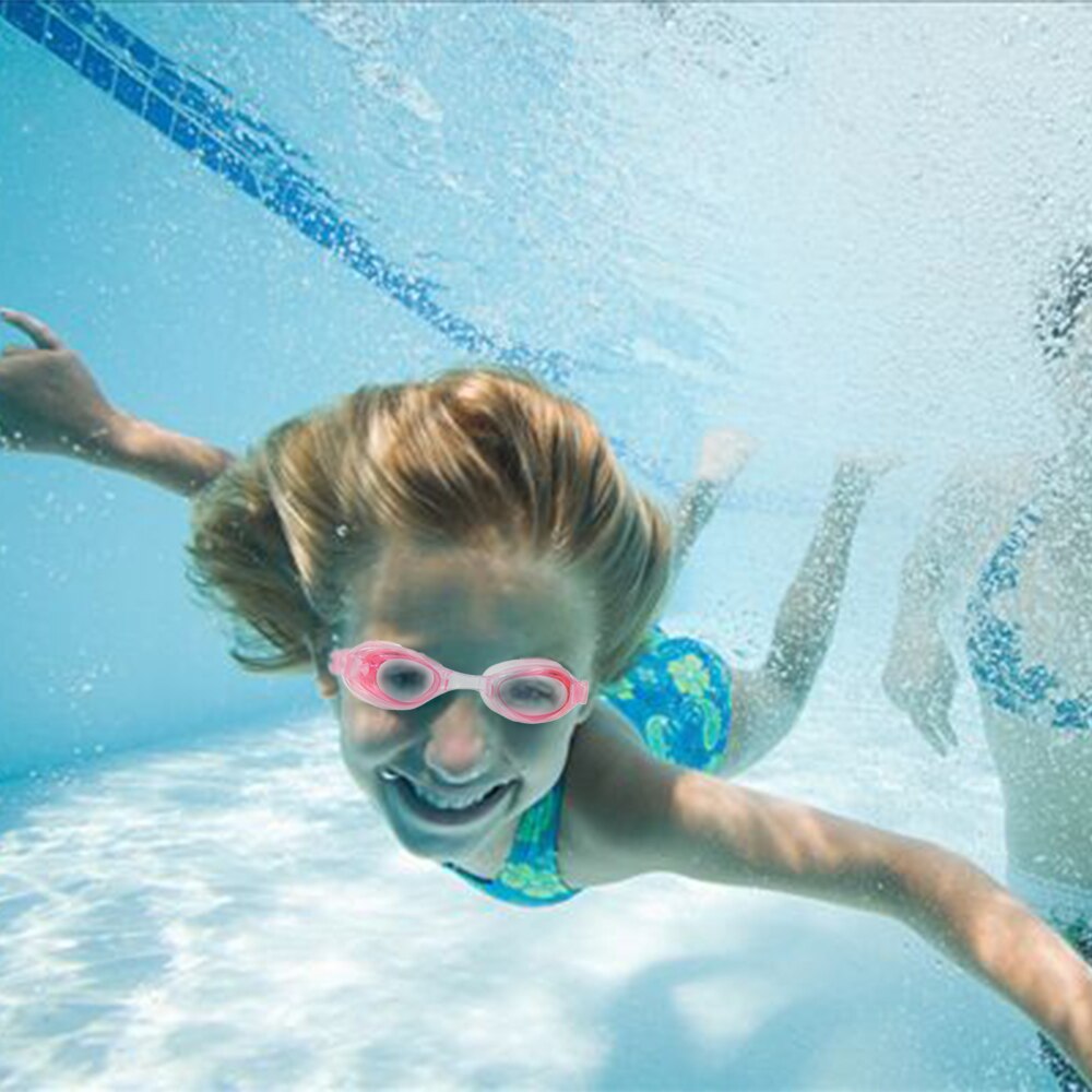 Svømme briller børn anti-tåge svømning vand pool briller justerbare dykkerbriller til barn og voksen
