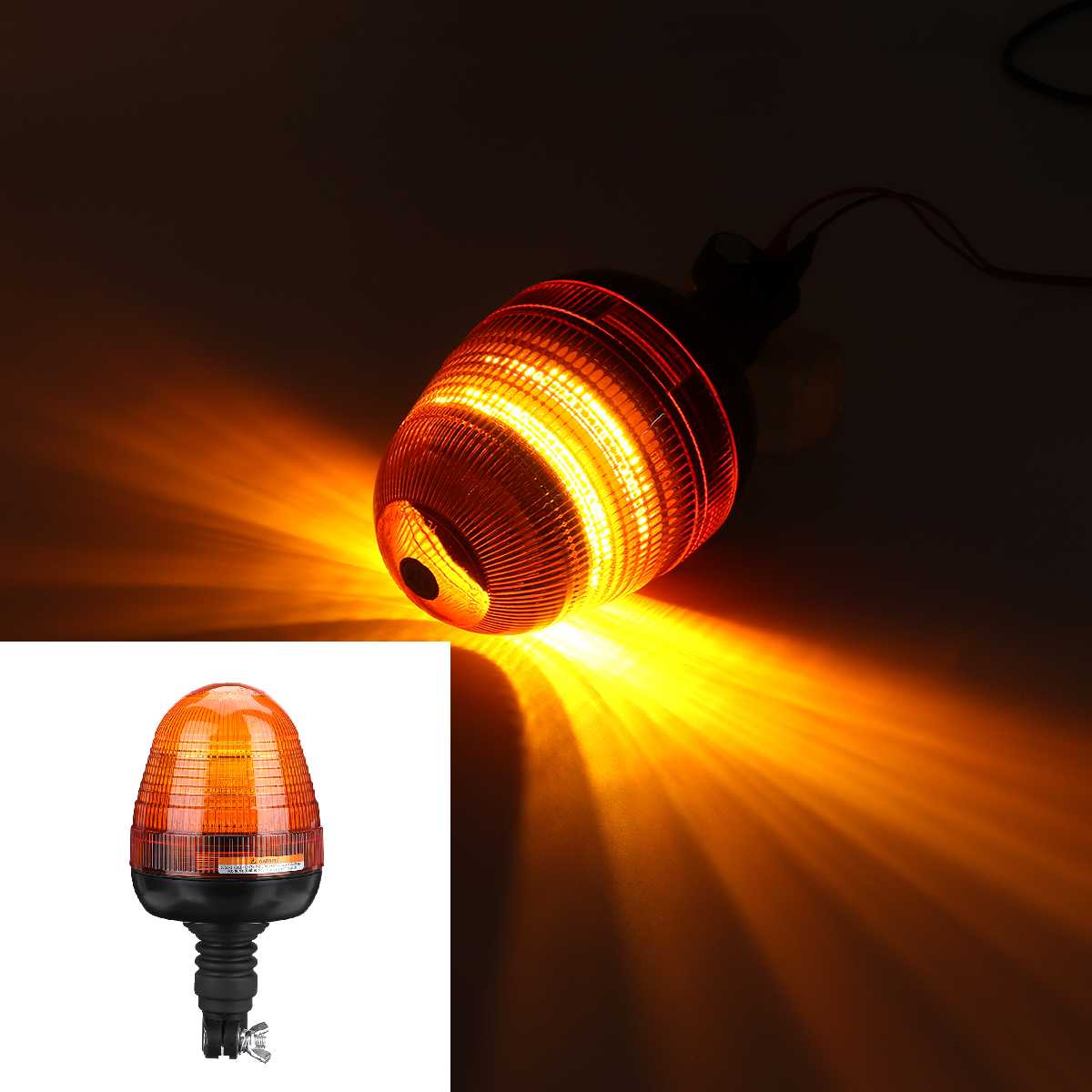 4 Modes Knipperend Noodwaarschuwing Led Car Truck Strobe Waarschuwingslampje Waterdicht Amber Baken Werken Light E9 Voor Tractor: 40pcs led