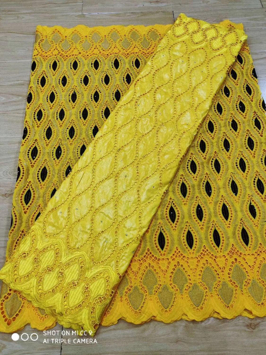 2.5 y tissus en dentelle suisse,  +2.5 y bazin brode riche broderie africaine, 100%  tissus en coton, voile suisse en dentelle populaire de style dubaï