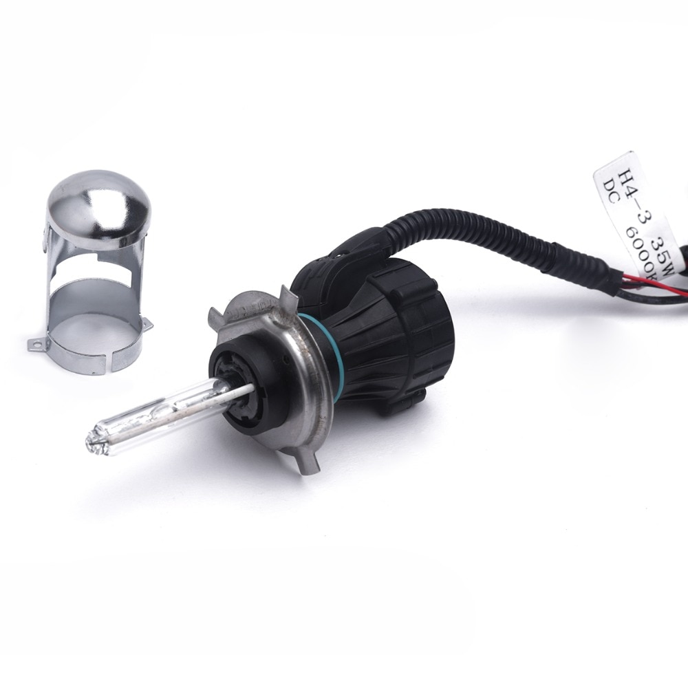 Bombilla Bi xenon H4 55W HID 35W, H4-3 de repuesto Hi Lo H4 Bi xenon H4, luz de faro
