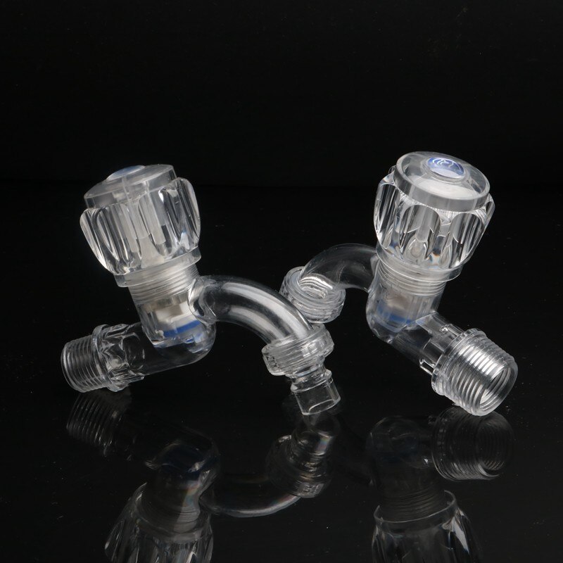 1pc 1/2 "3/4" gwint zewnętrzny przezroczysty kran bateria łazienkowa robić nawadniania ogrodu złącze pralka zawór wody