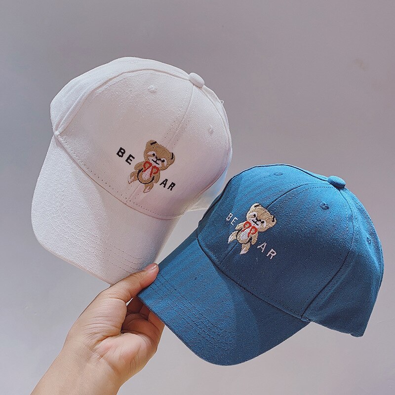 Mignon dessin animé ours enfants casquette de Baseball printemps été bébé garçons filles chapeau en plein air réglable Snapback enfants plage casquette de soleil