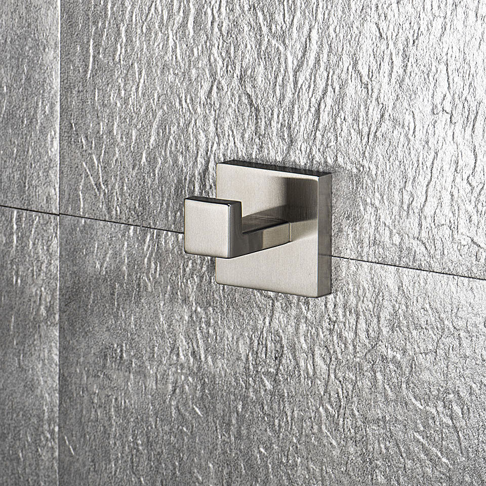 Stainless Steel Bathroom Hardware Kit Brushed Nickel Towel Rack Toilet Paper Holder Towel Bar Hook Bathroom Accessories