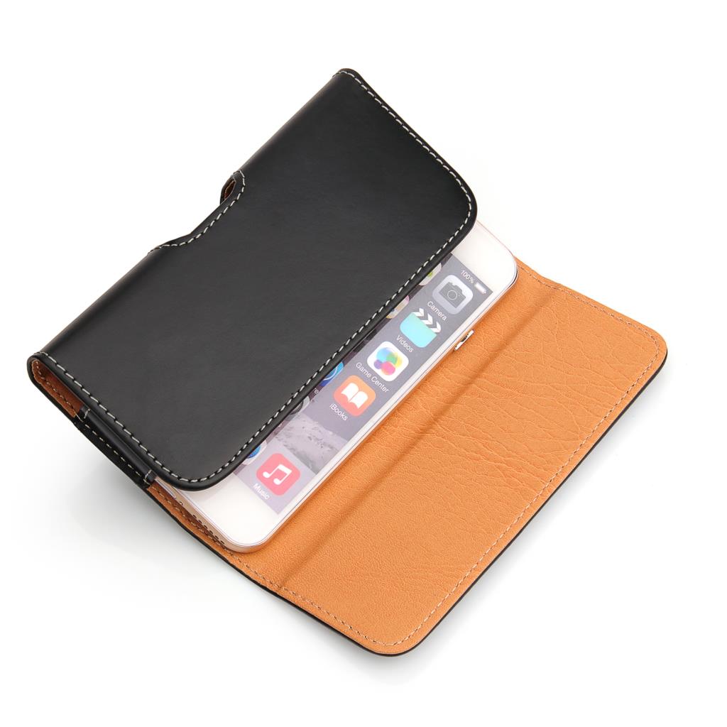 Funda Universal de cuero con Clip de cinturón para Lenovo P90 Pro K80 S60 A616 Vibe P1m S1 disparo X2 Z2 Pro