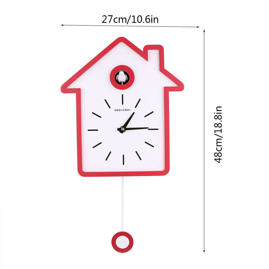 Nordic Style Simple Modern Cuckoo Clock Report Clock Swing Clock Wall Clock
