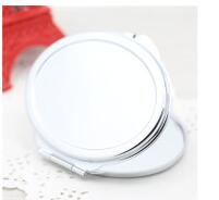 1 pcs 60 MM Blank Compacte Spiegel DIY Draagbare Metal cosmetische spiegel Zilver: oval