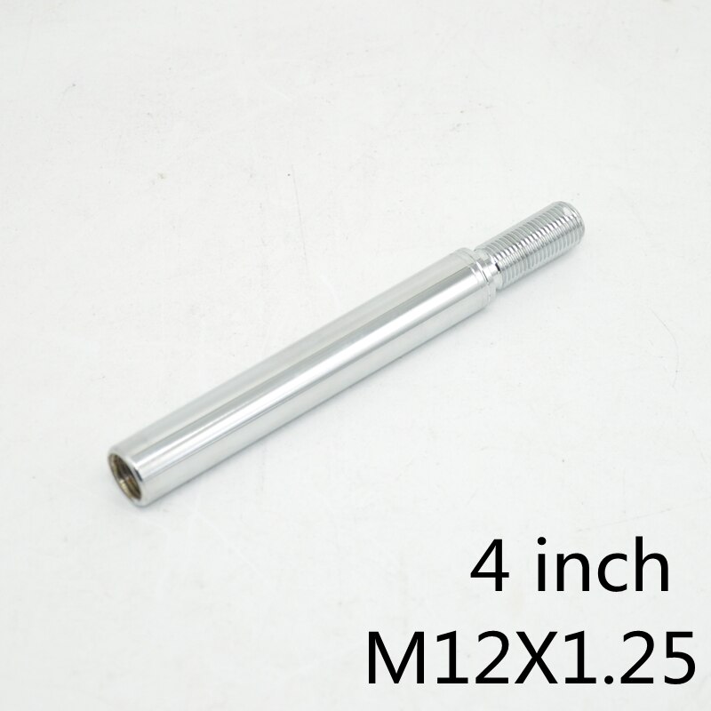 Aluminum Chrome Shift Knob Extender Extension Lever Gear Manual Shifter 4 inch: 4 inch 12X1.25