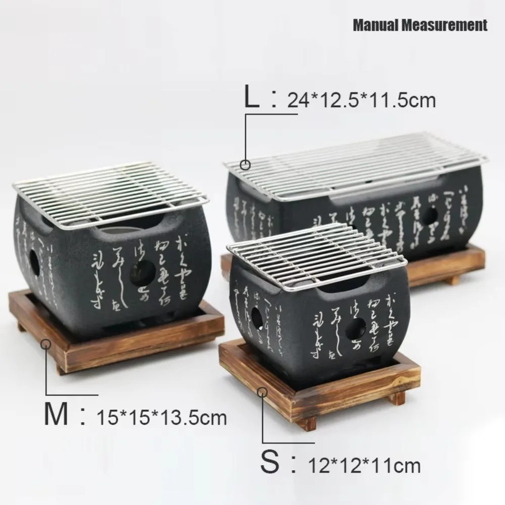 Indoor Outdoor Grill Herd Grill Aluminium legierung tragbarer Grill koreanische japanische Lebensmittel Carbon Ofen Outdoor wieder verwendbare Grill box