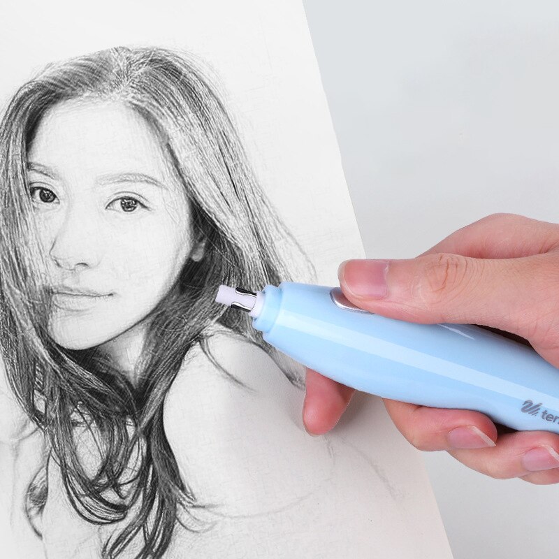 Kawaii usb opladning elektrisk viskelæder mekanisk blyant gummi søde elektroniske viskelædere til børn papirvarer kontor skoleartikler