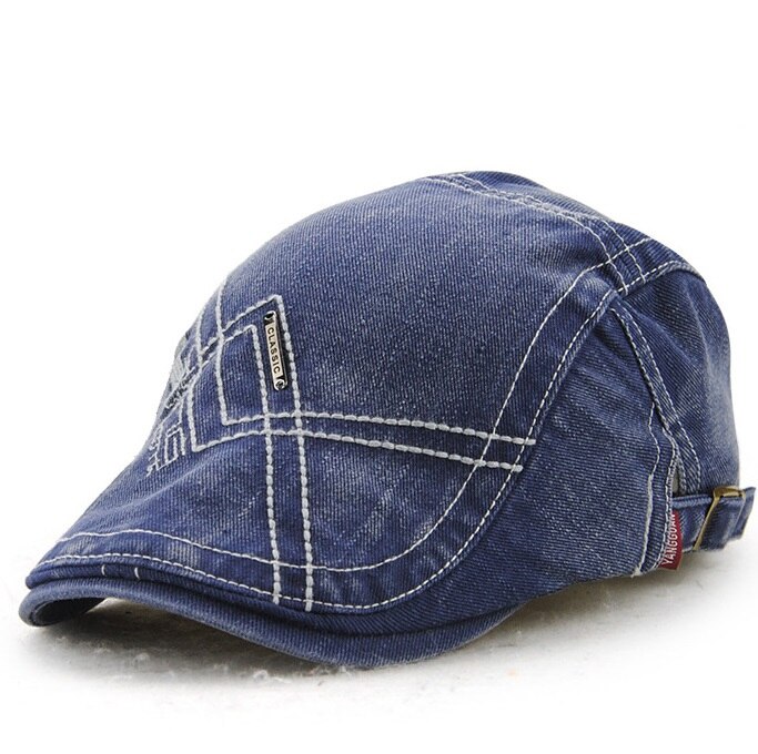 [JAMONT] Men Caps Fall Visor Beret Hat Cotton Letter Men's Visors Cap Simple Style Painter Flat Hats Casquette Gorras