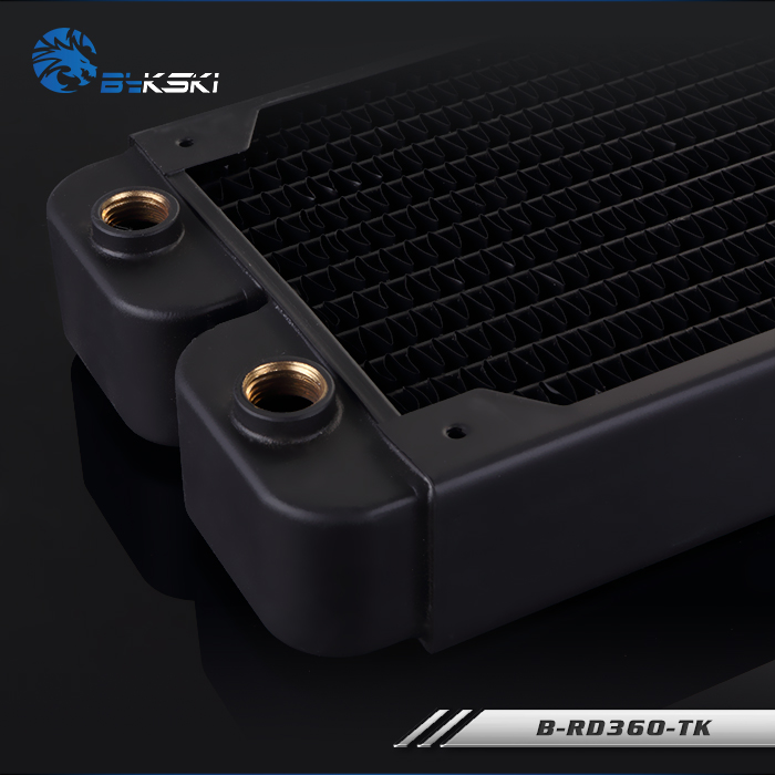 Bykski 38mm Dikke 360mm Koper Computer Water Koelvloeistof Ontlading Koellichaam Warmtewisselaar Radiator voor 3*12cm fan Raidator