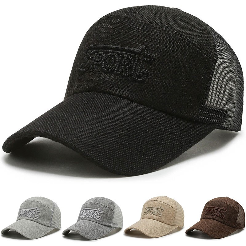 Streetwear netting solhatt fiskenett baseball bokstav caps topp hodeplagg sport unisex caps justerbar pustende basketball hattemaker