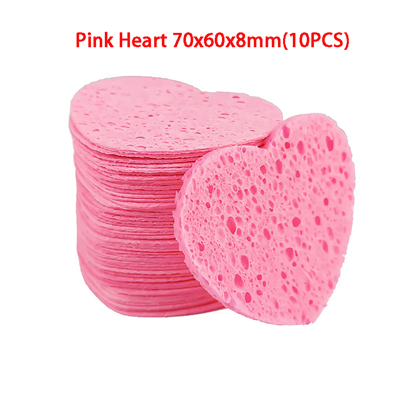 10/20PCS Reusable Face Cleaning Sponge Pad Exfoliator Mask Facial SPA Massage Makeup Removal Thicker Compress Natural Cellulose: Dark Kkhaki