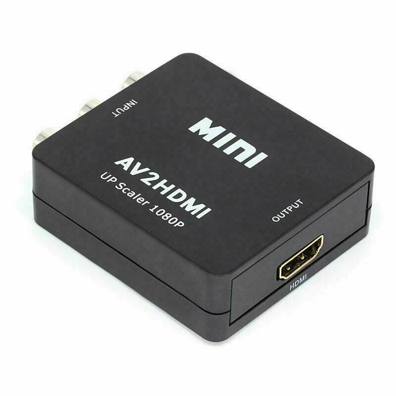 Rca naar hdmi converter, av naar hdmi composiet av cvbs videoadapter 720p 1080p voor wii, nes snes ondersteunt 4k