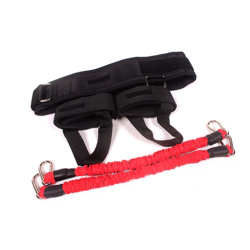 Training Equipment Vertical Jump Trainer Bounce Trainer Device Leg Strength Training Bands for Agility Strength Speed MS: red 80pound