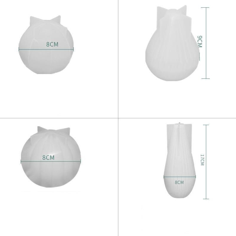 Silicone Kaars Maken Mold Geometrische 3D Vorm Resin Epoxy Cake Handgemaakte Diy Craft Mal Vorm Voor Kaarsen