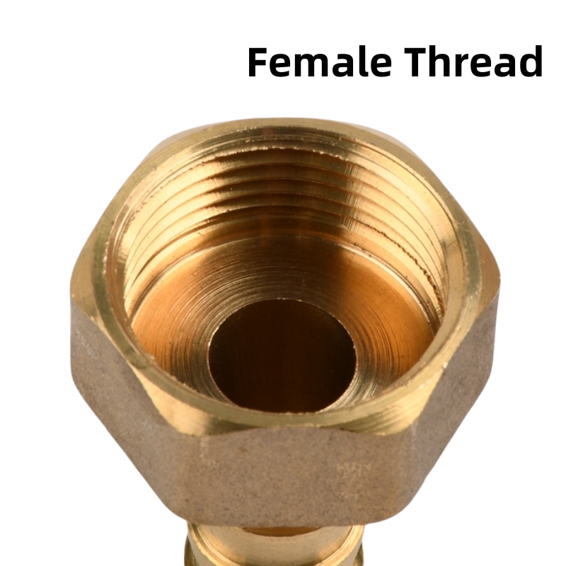 Raccordi per tubi in ottone 8 10 12 14 16 19 25 32mm Tubo flessibile Barb Tail 3/4 1 pollice BSP Filettatura femmina Connettore Giunto Adattatore accoppiatore in rame