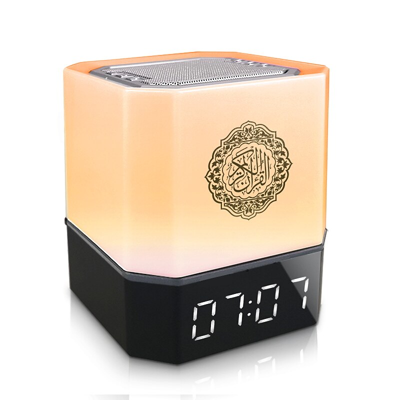 Bluetooth Koran Speaker Touch Lamp Led Regenboog Kleine Islamitische Koran Wekker Luidspreker Contact Sensor Ondersteuning MP3 Tf Card