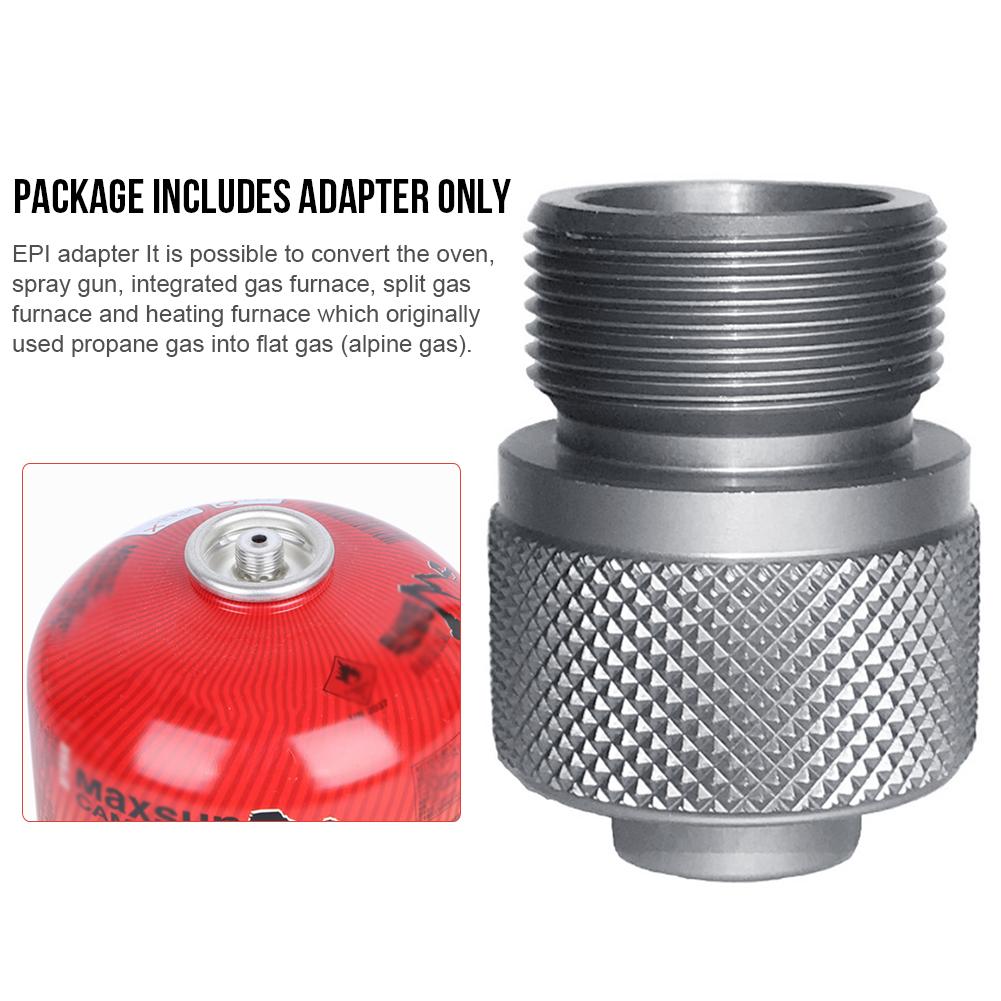SUNFUA Adaptateur De Bouteille Gaz Avec Arrêt Auto - 2 Pièces Orange - Pour Réchaud Camping Et Barbecue