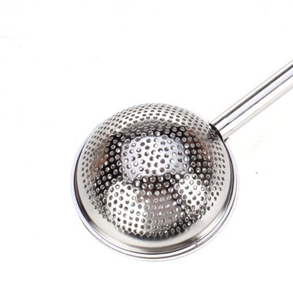 Shaped Stainless Steel Push Style Tea Infuser Strainer (Silver)