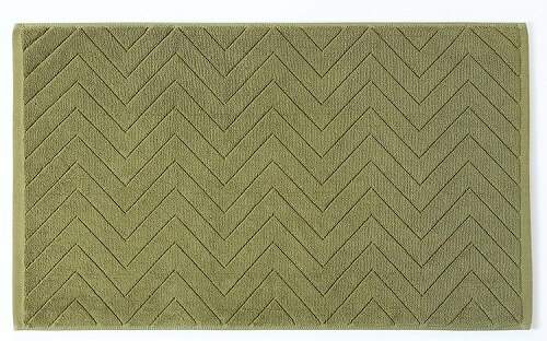 LYN&GY 100% Cotton Lxuray Geometric Plaid Hotel Bathroom Foot Towel Door Bathmat Machine Washable 45x75cmx380grams Bathroom mat: A