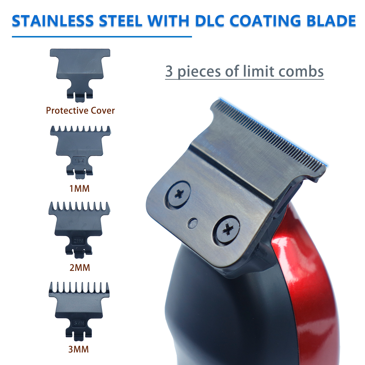 HClippers Barber Hair Trimmer Men's Electric Hair Clipper with DLC Coating Blade for Hair Styling Trimmering HC231S