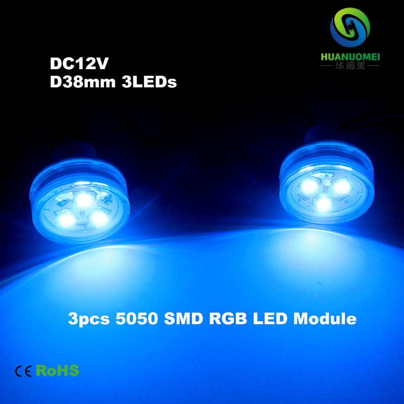 Full color adresseerbare 38mm 3leds UCS1903 smd 5050 digitale waterdichte rgb smd led pixel module licht lamp amusement park verlichting