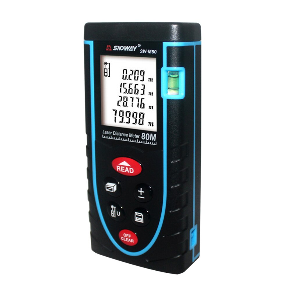 Range Finder Tool Battery-powered Distance Meter High Accuracy Level Build Measure Backlit 50m 70m 80m 100m 120m Electronic: C